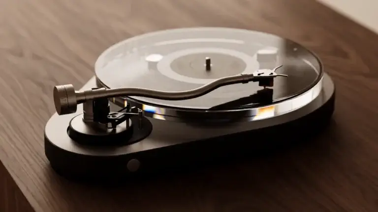 Mid-priced turntable under 500 dollars with upgradeable cartridge and solid plinth