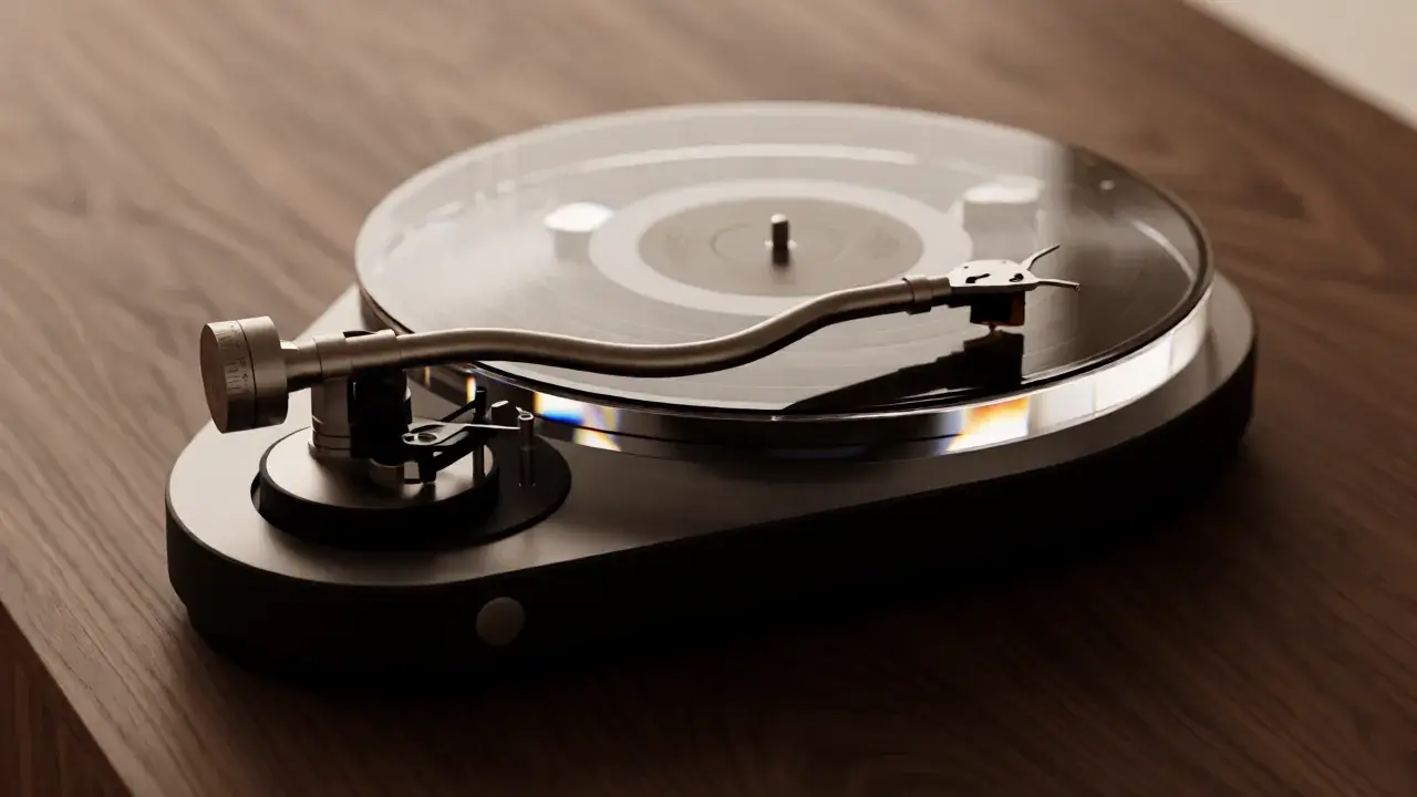Mid-priced turntable under 500 dollars with upgradeable cartridge and solid plinth